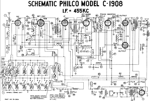 C-1908 Chrysler; Philco, Philadelphia (ID = 500218) Car Radio