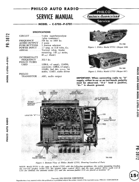 C-5705 Mopar 847; Philco, Philadelphia (ID = 2925656) Car Radio