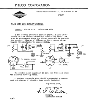 C-5709 Mopar 921HR; Philco, Philadelphia (ID = 2928209) Car Radio