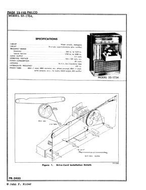 Chairside Radio 53-1350, 53-1750; Philco, Philadelphia (ID = 2805470) Radio