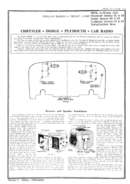 Chrysler ; Philco, Philadelphia (ID = 2909424) Radio