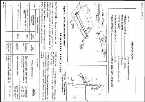 CR-503 ; Philco, Philadelphia (ID = 234360) Car Radio