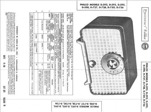 D-595 ; Philco, Philadelphia (ID = 2275715) Radio