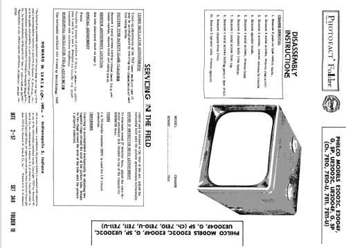 E2002C Ch= 7E10; Philco, Philadelphia (ID = 1855191) Television