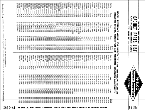 E2004G Ch= 7E11; Philco, Philadelphia (ID = 1410203) Fernseh-E
