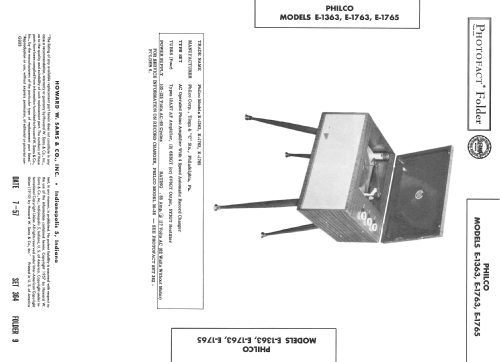 E-1765 ; Philco, Philadelphia (ID = 2407999) Enrég.-R