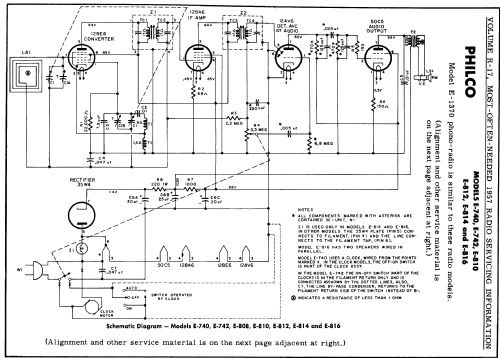 E-740 ; Philco, Philadelphia (ID = 133077) Radio