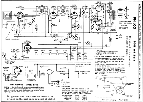 E-748 ; Philco, Philadelphia (ID = 133089) Radio