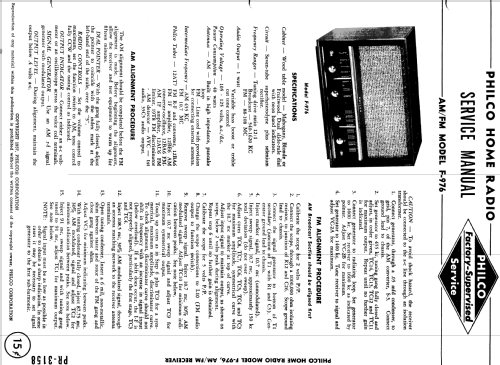 F-976 ; Philco, Philadelphia (ID = 1167661) Radio