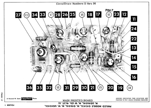 G4654M Ch= 9L37; Philco, Philadelphia (ID = 879746) Télévision