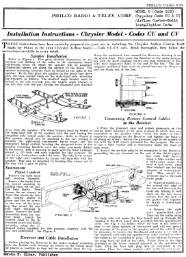 G Code 122; Philco, Philadelphia (ID = 2859364) Autoradio
