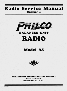 Highboy 95 ; Philco, Philadelphia (ID = 2810906) Radio