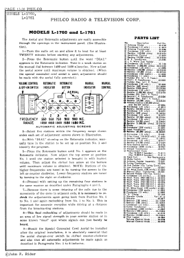 L-1760 ; Philco, Philadelphia (ID = 2879271) Car Radio