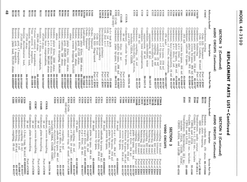 Projection TV 48-2500 Code 122; Philco, Philadelphia (ID = 250310) Télévision