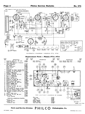 PT-6 Transitone; Philco, Philadelphia (ID = 2901536) Radio