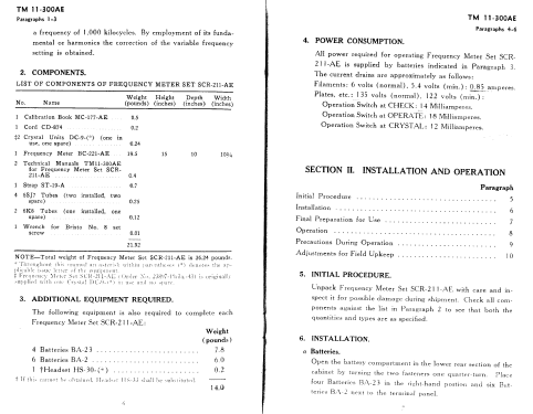 SCR-211-AE Frequency Meter Set ; Philco, Philadelphia (ID = 1297009) Ausrüstung