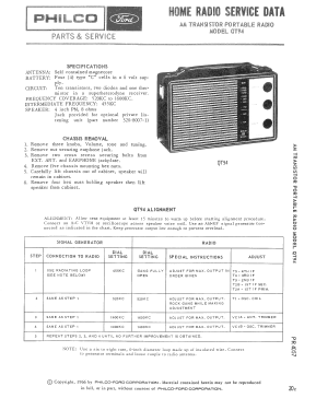 Solid State 10 Transistor QT-94; Philco, Philadelphia (ID = 2929398) Radio