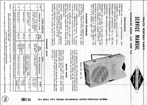 T-62 Code 124; Philco, Philadelphia (ID = 2028072) Radio