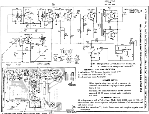 T-70 Code 124; Philco, Philadelphia (ID = 146299) Radio