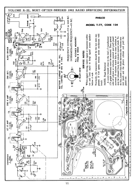 T-77IV Code 124; Philco, Philadelphia (ID = 2894892) Radio