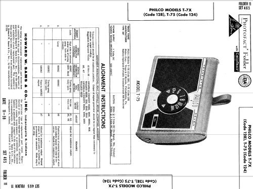 T-7X Code 128; Philco, Philadelphia (ID = 608944) Radio
