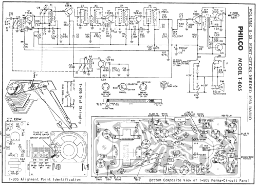 8 Transistors T-805 ; Philco, Philadelphia (ID = 173920) Radio