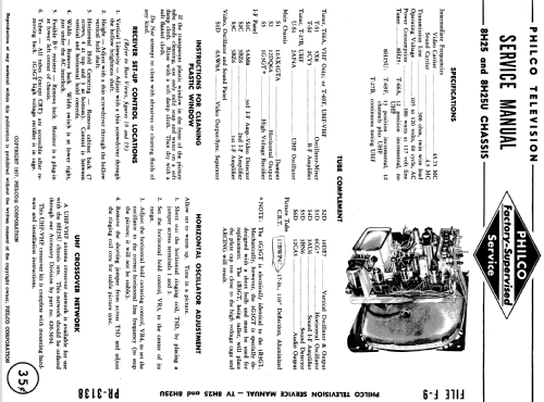 UF3044A Seventeener II Ch= 8H25U; Philco, Philadelphia (ID = 1144287) Fernseh-E