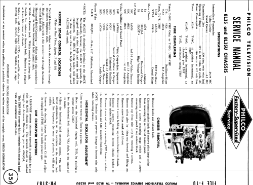 UF4221 Seventeener II Ch= 8L35U; Philco, Philadelphia (ID = 1146553) Televisore
