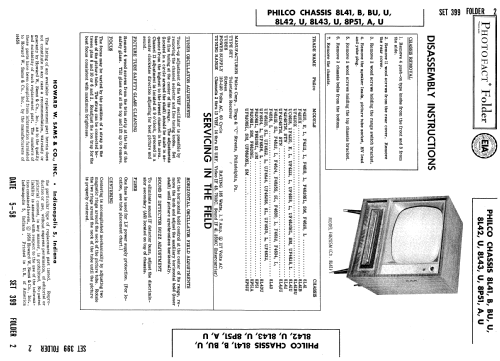 UF4618 Ch= 8L41U; Philco, Philadelphia (ID = 988510) Television