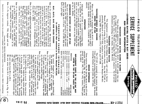 UF4622 Ch= 8L43U; Philco, Philadelphia (ID = 1149587) Fernseh-E