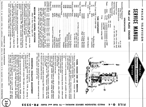 UG4662P Ch= 9L60U; Philco, Philadelphia (ID = 1159170) Télévision