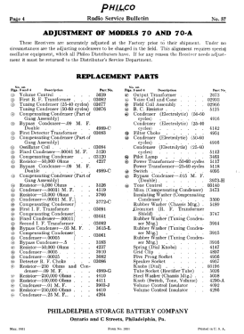 70 ; Philco Products Ltd. (ID = 2809467) Radio