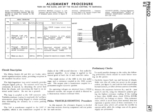 82 ; Philco Products Ltd. (ID = 2157458) Radio