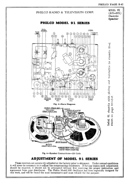 91-AH ; Philco Products Ltd. (ID = 2811375) Radio