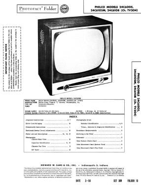24C6005 Ch= TV304; Philco, Philadelphia (ID = 2764645) Televisore