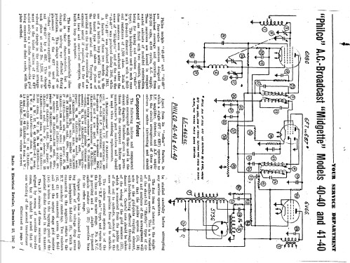 Midgette 40-40; Philco Radio & (ID = 618146) Radio