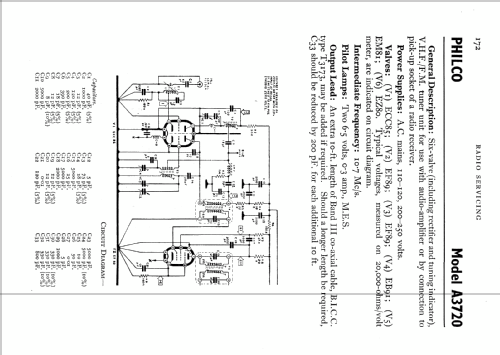 A3720; Philco Radio & (ID = 563488) Radio