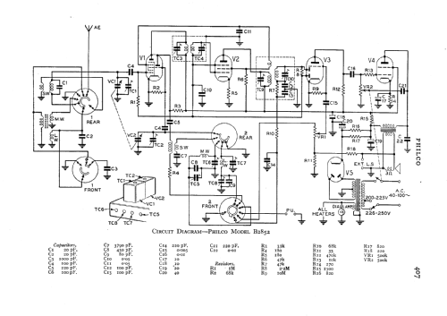 B2852; Philco Radio & (ID = 545569) Radio