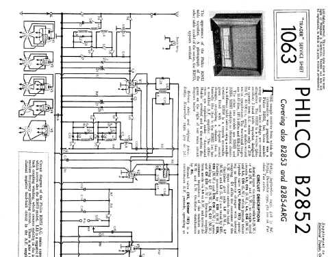 B2853; Philco Radio & (ID = 1018675) Radio