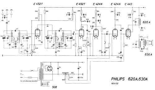 Super inductance 620A; Philips akc. spol., (ID = 676123) Radio