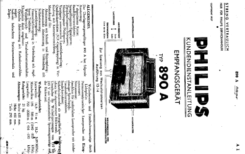 Allegro 890A -14; Philips akc. spol., (ID = 94139) Radio