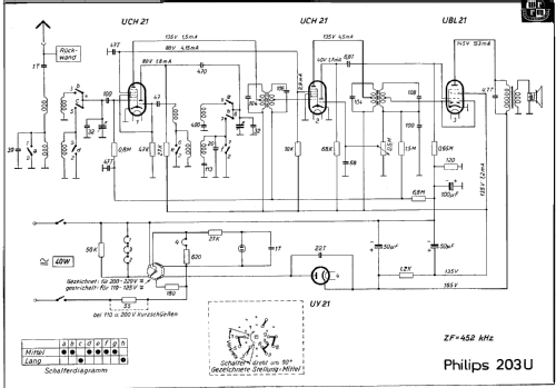 Philetta 203U-14; Philips akc. spol., (ID = 164037) Radio