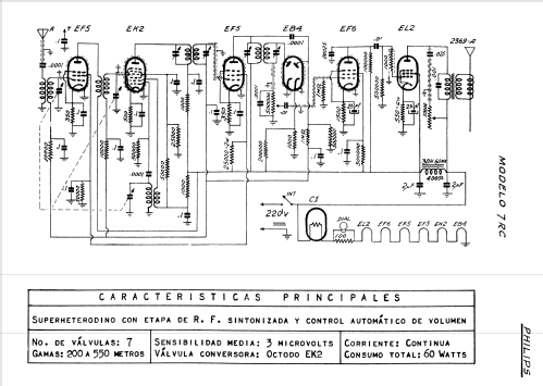 7RC; Philips Argentina, (ID = 1521460) Radio