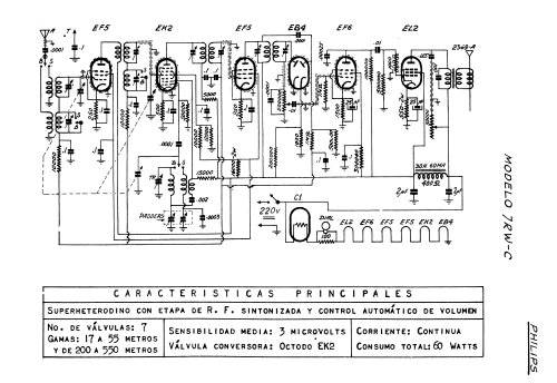 7RWC; Philips Argentina, (ID = 1521462) Radio