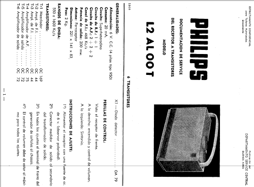 L2AL00-T; Philips Argentina, (ID = 825113) Radio