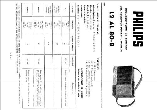 L2AL80-B; Philips Argentina, (ID = 1037250) Radio