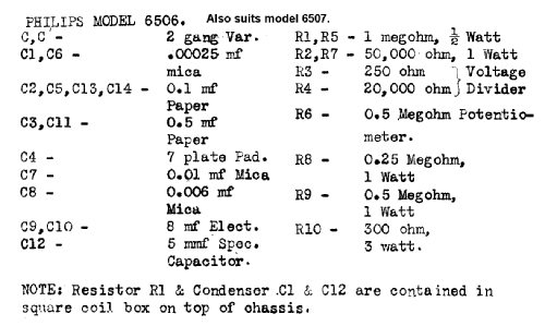 6507; Philips Australia (ID = 688817) Radio