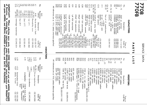 770B; Philips Australia (ID = 1791612) Car Radio