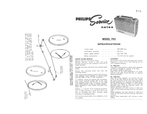 Automate PA1; Philips Australia (ID = 2747890) Radio