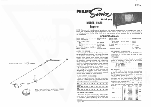 Discoverer 25' Remote Control Magnascope 11623 Ch= 1162; Philips Australia (ID = 1975966) Television